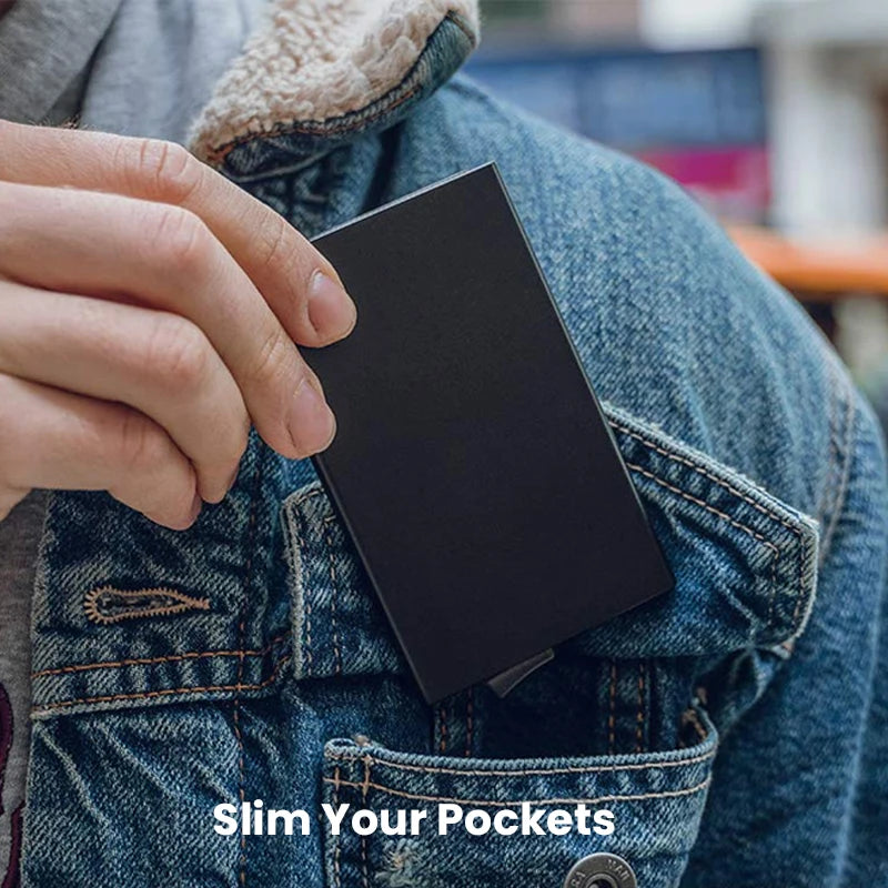 "RFID Slim Metal Wallet - Unisex"