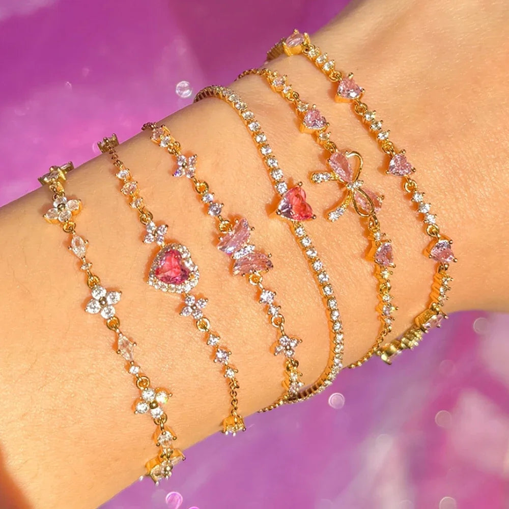 Heart Charm Bracelet - Love's Elegance