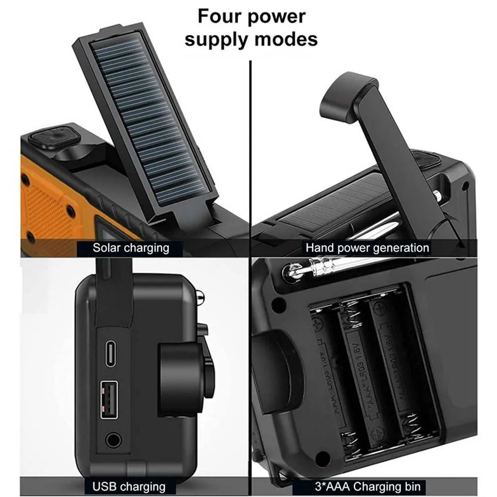 4000mAh Solar Emergency Radio Charger