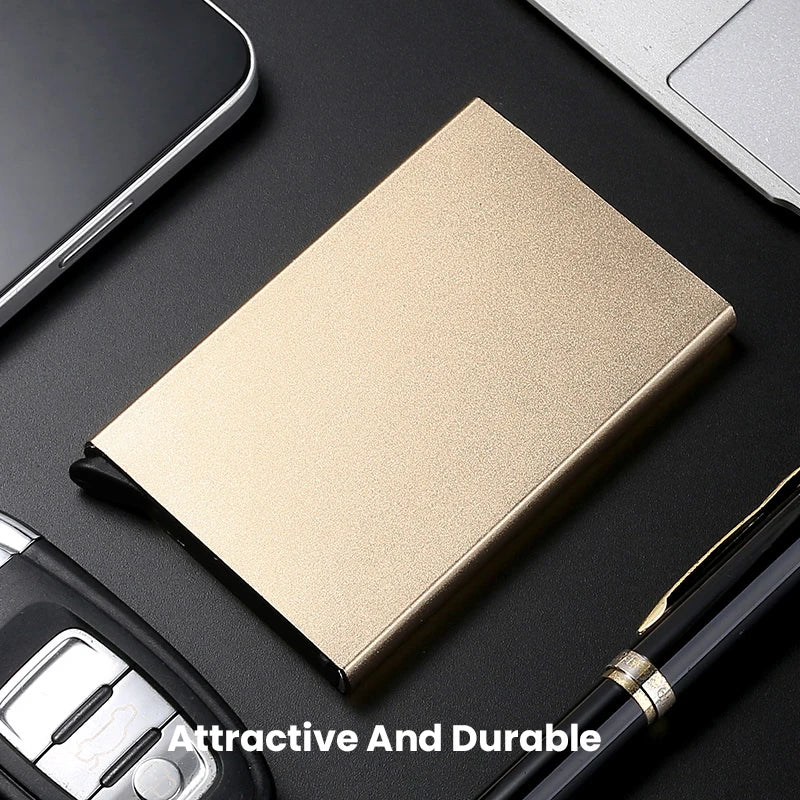 "RFID Slim Metal Wallet - Unisex"