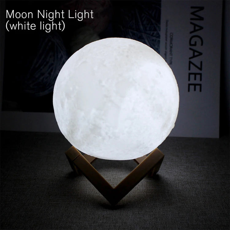 "Galaxy Moon LED Night Light"
