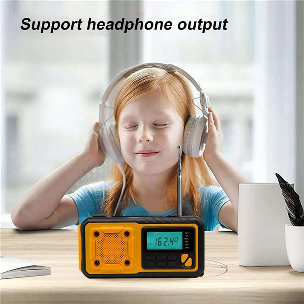 4000mAh Solar Emergency Radio Charger