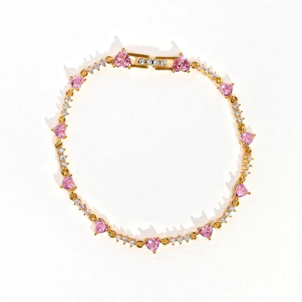 Heart Charm Bracelet - Love's Elegance