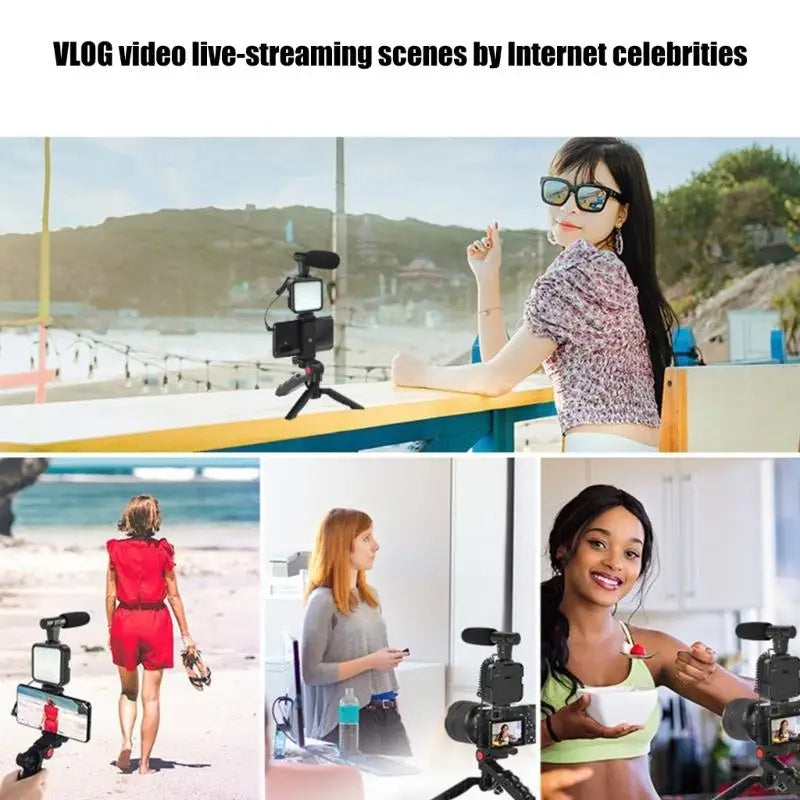 Pro Video Creator Kit: Tripod, Mic & Light
