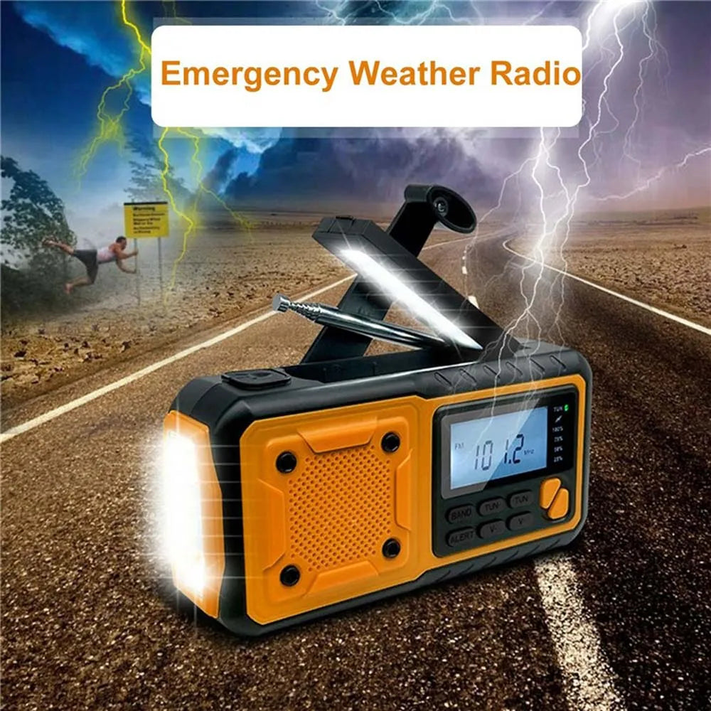 4000mAh Solar Emergency Radio Charger