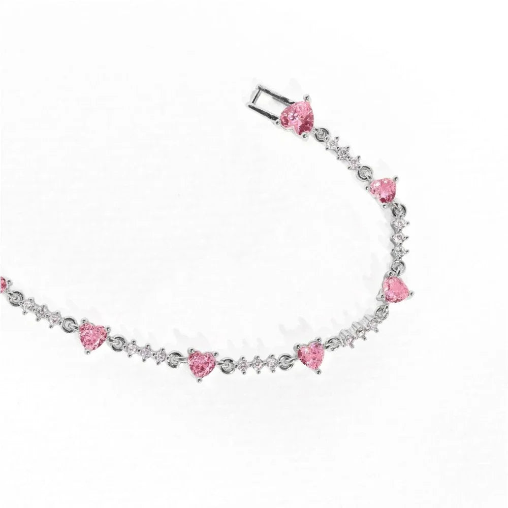 Heart Charm Bracelet - Love's Elegance