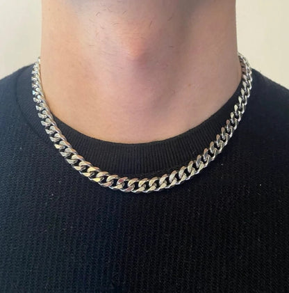 Elegant Cuban Link Chain Choker Necklace