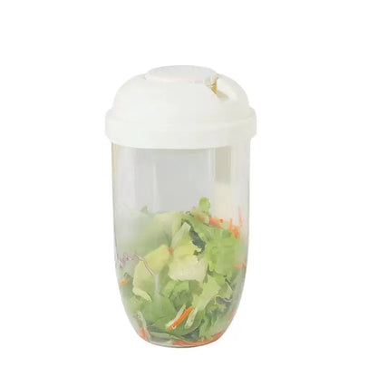 Cup Container with Fork Set