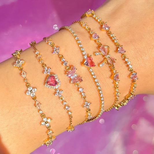 Heart Charm Bracelet - Love's Elegance