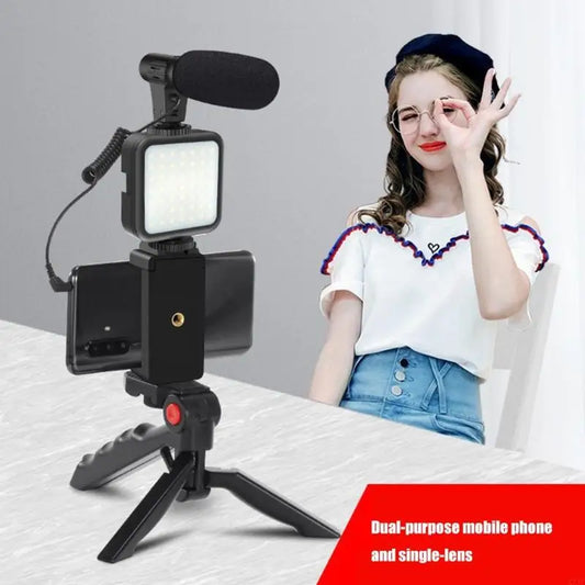Pro Video Creator Kit: Tripod, Mic & Light