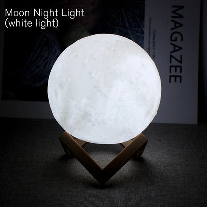 "Galaxy Moon LED Night Light"
