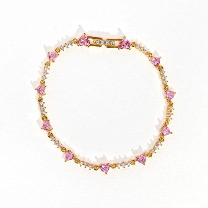 Heart Charm Bracelet - Love's Elegance
