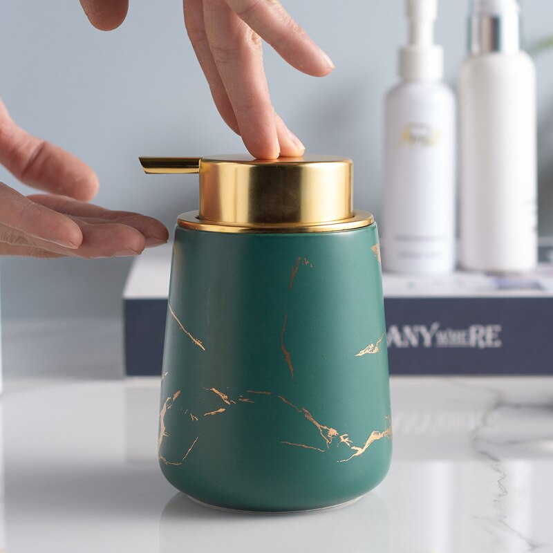 Stylish Glossy Ceramic Dispensing Bottle