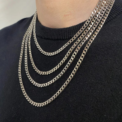 Elegant Cuban Link Chain Choker Necklace