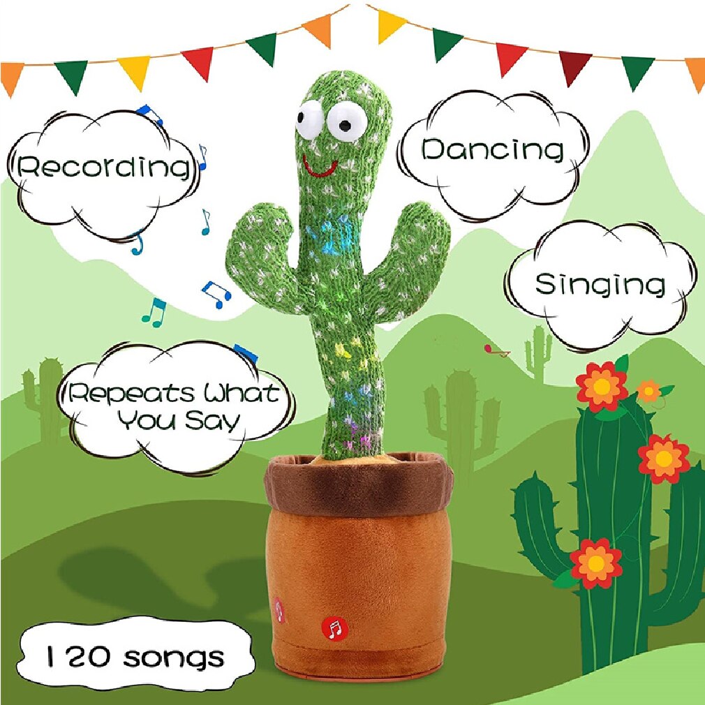 Fun and Educational Dancing and Talikng Cactus Toy