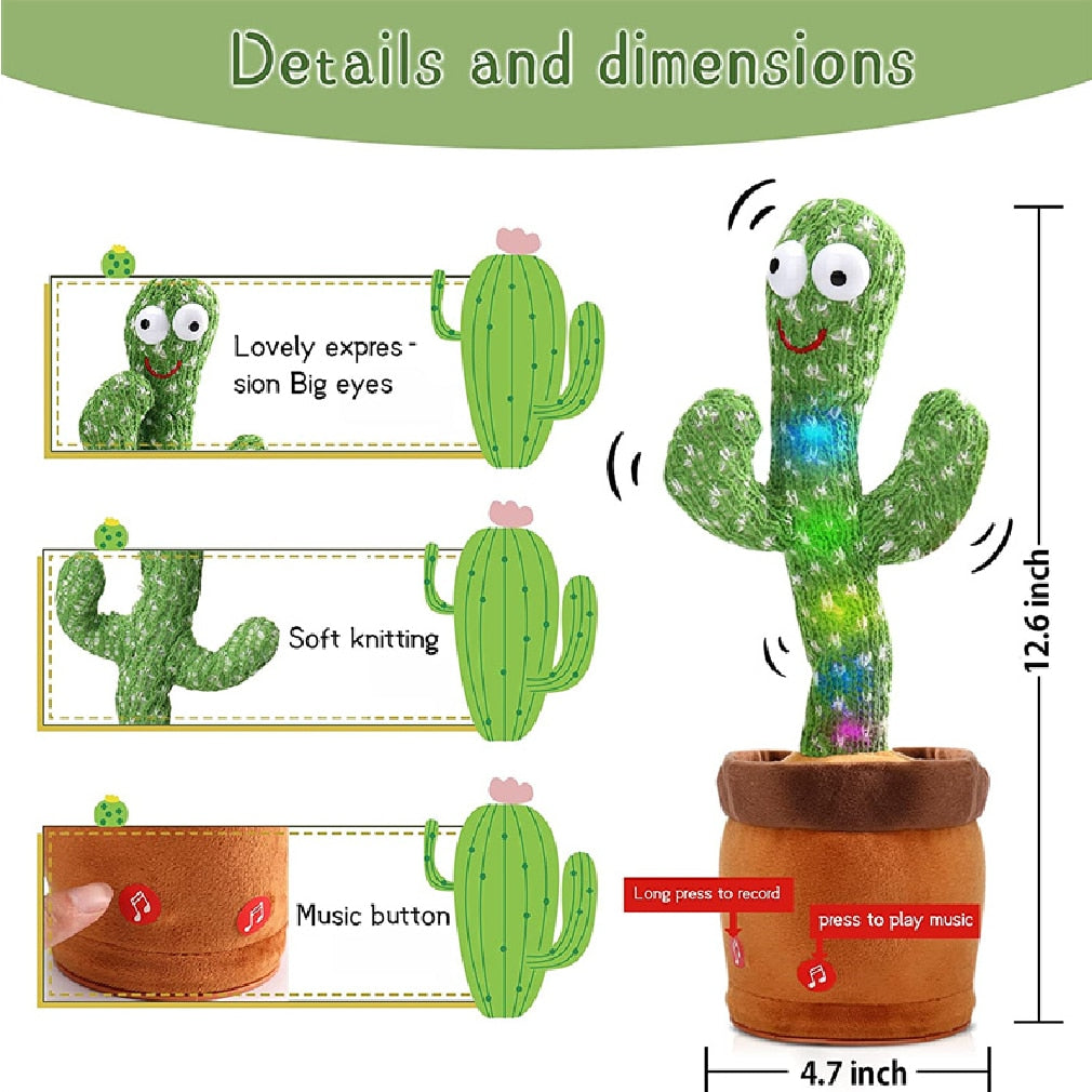 Fun and Educational Dancing and Talikng Cactus Toy